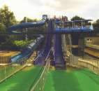 Wasserrutschen von Van Egdom mit Einschienenbahn